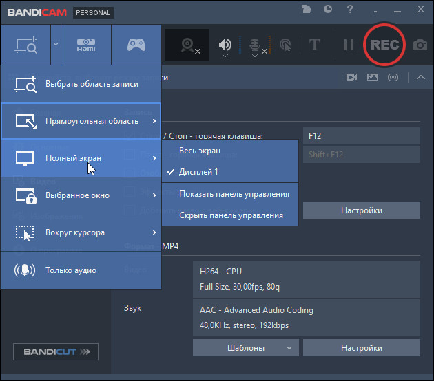 Bandicam скриншот 2